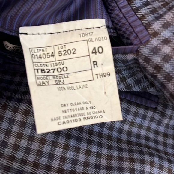 Ted Baker Endurance | Jay wool sport coat/suit jacket Plaid Men’s size 40R - Picture 9 of 13